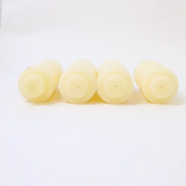 Lot of 4 Ivory Carriage Taper Candles 9.5in Slim Home Decor