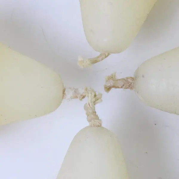 Lot of 4 Ivory Carriage Taper Candles 9.5in Slim Home Decor