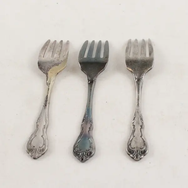 Lot Of 3 Oneida W.M.A Rogers & Son Chalice (Silverplate) Flatware Baby Fork