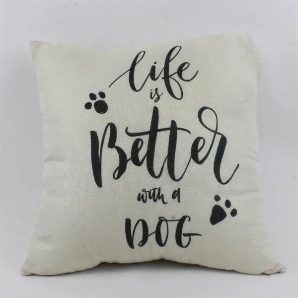 Ogiselestyle Life Is Better With A Dog Throw Pillow 17x17