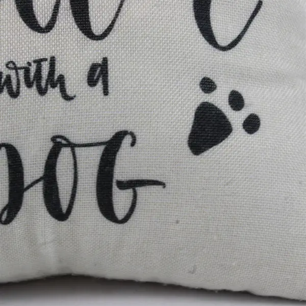Ogiselestyle Life Is Better With A Dog Throw Pillow 17x17