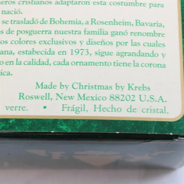 Christmas by Krebs Set of 4 Nativity Scene Frosted Glass Ornaments