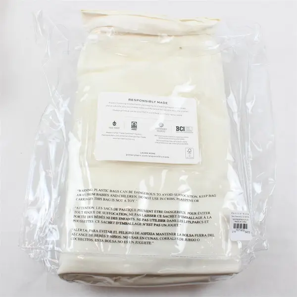 Lot Of 2 Pottery Barn White 3-In-1 Pole Top Seaton Textured Curtains 50" x 96"