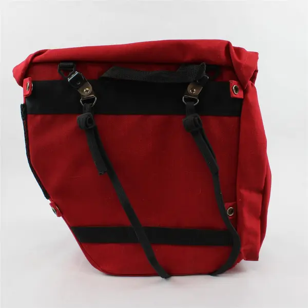 Voyageur Red and Black Bicycle Bag Flawed