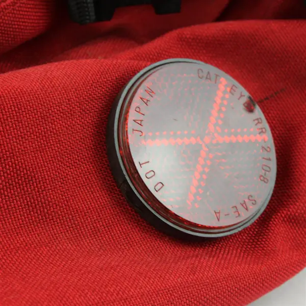 Voyageur Red and Black Bicycle Bag Flawed