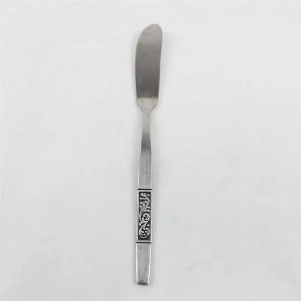 Set of 2 Amefa Royal Damask Stainless Steel Butter Knives