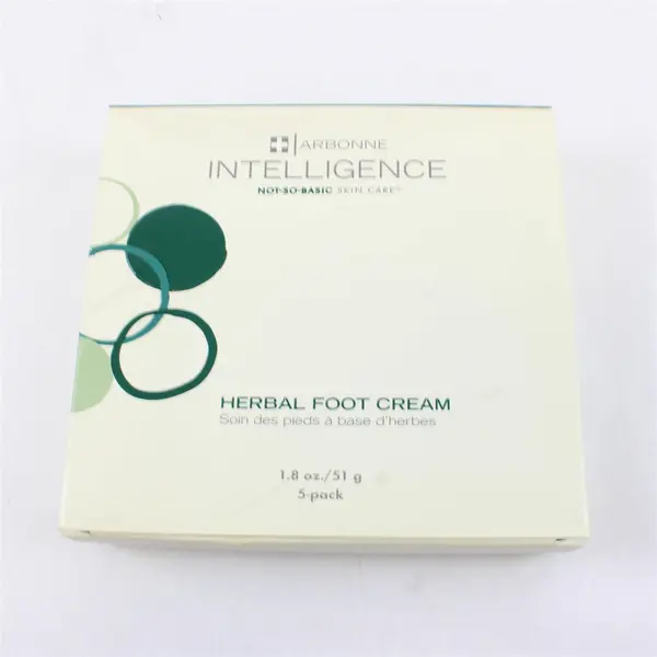 5-Pack Arbonne Intelligence Herbal Foot Cream 1.8 oz Each Sealed