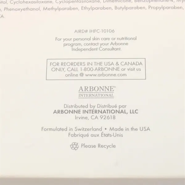 5-Pack Arbonne Intelligence Herbal Foot Cream 1.8 oz Each Sealed