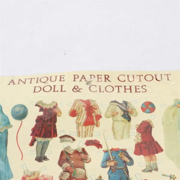 Vtg Merrimack Publishing Antique Paper Cutout Dolls & Clothes - Museum Replica