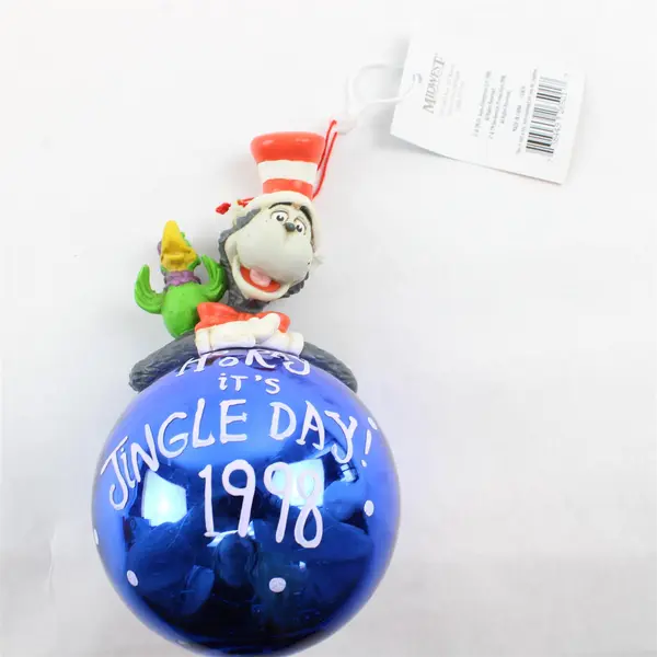 Jim Henson Dr. Seuss Cat In The Hat & Whozits Dated Hanging Ornament 1998
