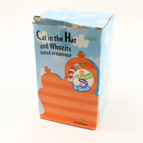 Jim Henson Dr. Seuss Cat In The Hat & Whozits Dated Hanging Ornament 1998