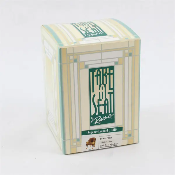 Raine Regency Leopard Take a Seat Miniature Chair 24004 NIB Dollhouse