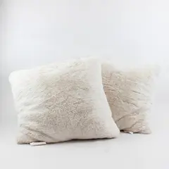 Lot Of 2 Better Homes & Garden Matching White/Pink Fluffy Throw Pillows 20"x20"