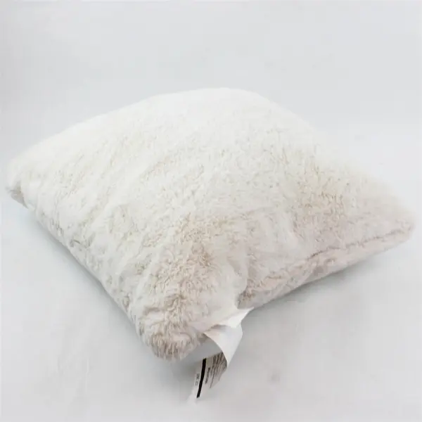 Lot Of 2 Better Homes & Garden Matching White/Pink Fluffy Throw Pillows 20"x20"