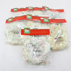 Lot of 7 Kurt S. Adler Santa's World Iridescent Holiday Trim 25 ft - New