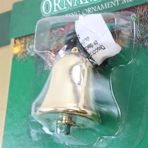 Lot of 4 Ornamotion Rotating Ornament Motors Gold Bell-Shaped Roman Inc
