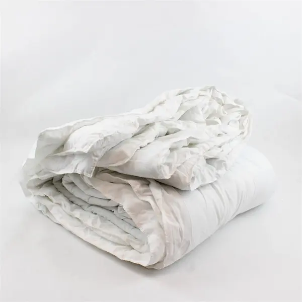 Essential Home Solid White 100% Polyester Duvet Queen/King Size 89" x 88"