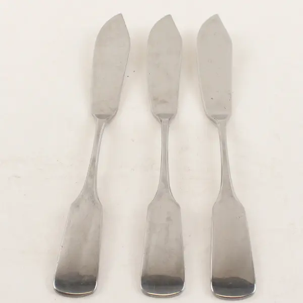 Lot of 3 WMF Flatware Pilgrim Stainless Steel Glossy Dining Butter Spreaders