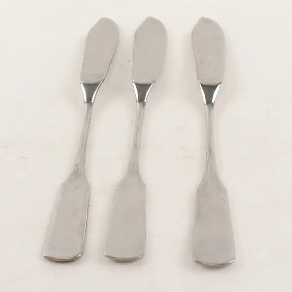 Lot of 3 WMF Flatware Pilgrim Stainless Steel Glossy Dining Butter Spreaders