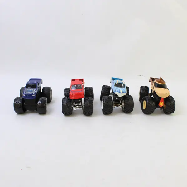 Lot of 4 Hot Wheels Big Wheel Monster Jam Monster Trucks - 1:64