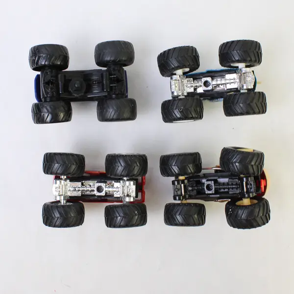 Lot of 4 Hot Wheels Big Wheel Monster Jam Monster Trucks - 1:64