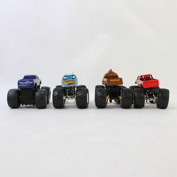 Lot of 4 Hot Wheels Big Wheel Monster Jam Monster Trucks - 1:64