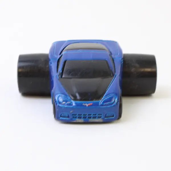 Lot of 2 Hot Wheels Fatbax Chevy Corvette and Mustang GT Diecast Toy Cars