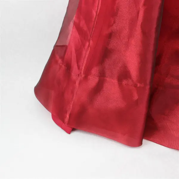 1990s Michaelangelo Women's Size 20 Metallic Red Taffeta Ball Skirt