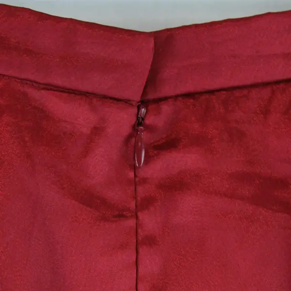 1990s Michaelangelo Women's Size 20 Metallic Red Taffeta Ball Skirt