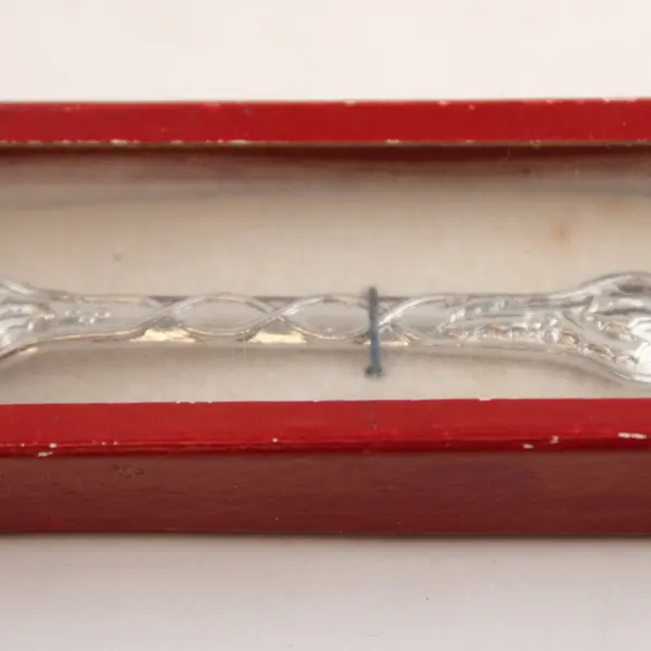 Jolly Santa Enamel Silverplate Spoon 6in Christmas Collectible New in Box