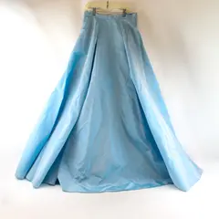 Faviana New York Women's 5/6 Metallic Baby Blue Taffeta Ball Lined Skirt - Flaws
