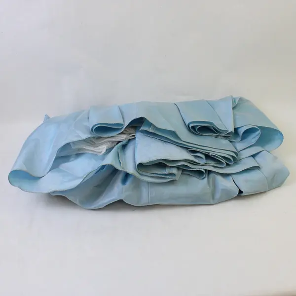 Faviana New York Women's 5/6 Metallic Baby Blue Taffeta Ball Lined Skirt - Flaws