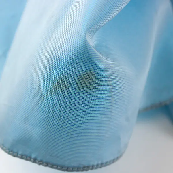 Faviana New York Women's 5/6 Metallic Baby Blue Taffeta Ball Lined Skirt - Flaws