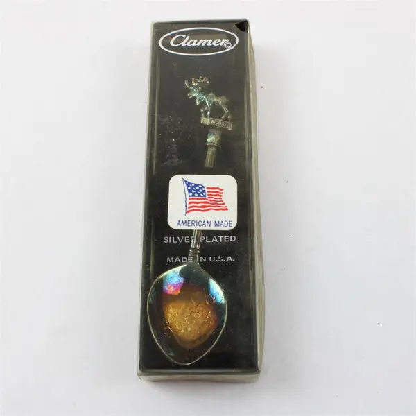 Clamer Silver-Plated Alaska Moose Souvenir Spoon