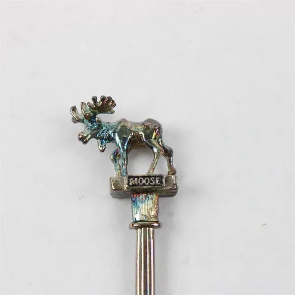 Clamer Silver-Plated Alaska Moose Souvenir Spoon