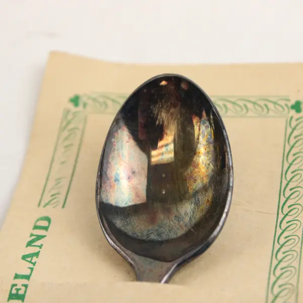 Silver-Plated Souvenir Spoon Dublin Ireland Collectible 6.5 in