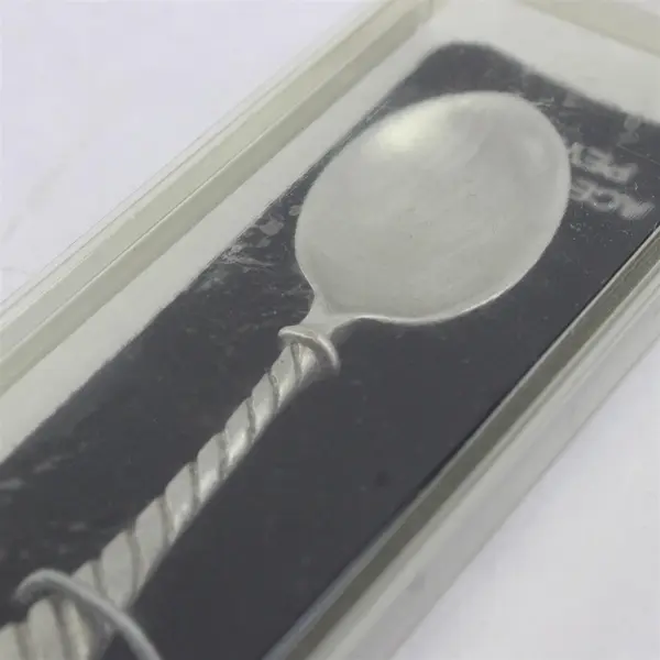 New Alaska Pewter Souvenir Spoon Figural Moose Vintage Style Collectible