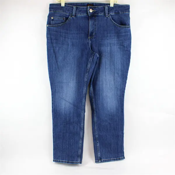 Lee Women's 16W Petite (38x26) Medium Wash Mid-Rise Bootcut Denim Jeans
