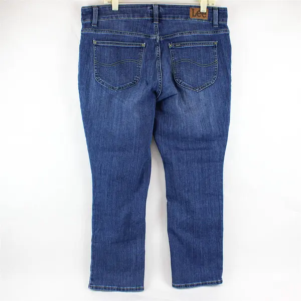 Lee Women's 16W Petite (38x26) Medium Wash Mid-Rise Bootcut Denim Jeans