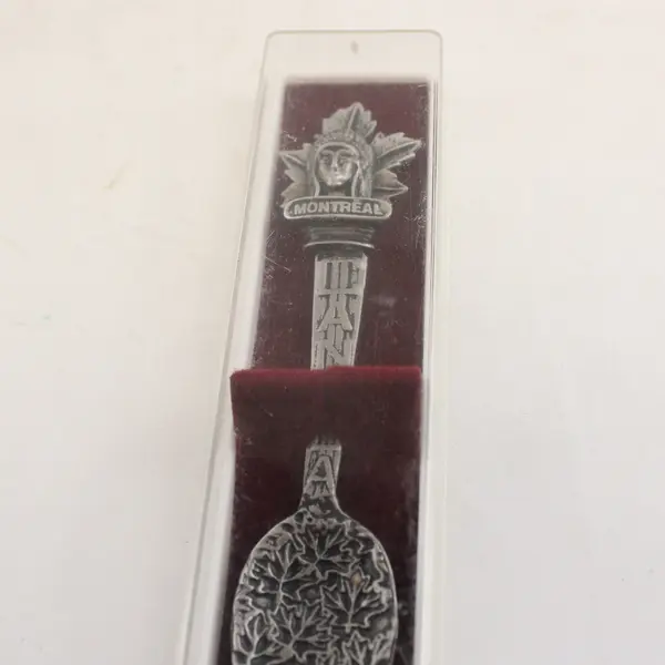 Montreal Canada Pewter Souvenir Spoon