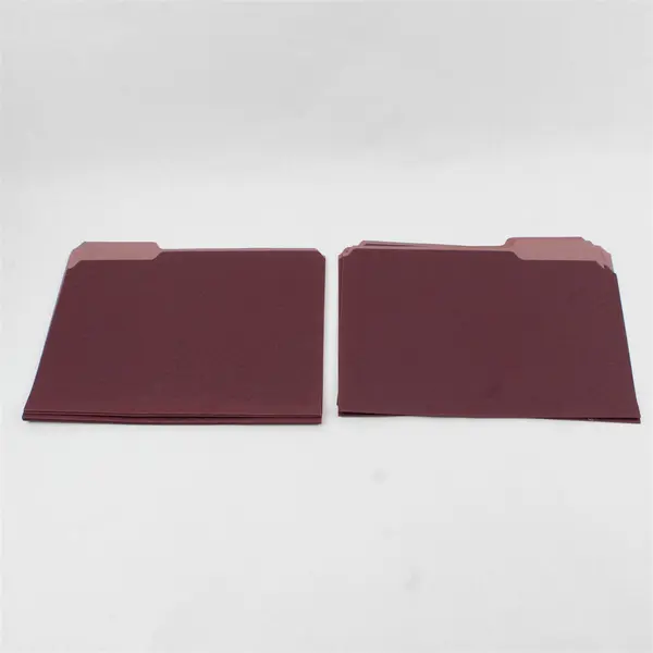 Set of 25 Purple Letter Size File Folders Office Supplies