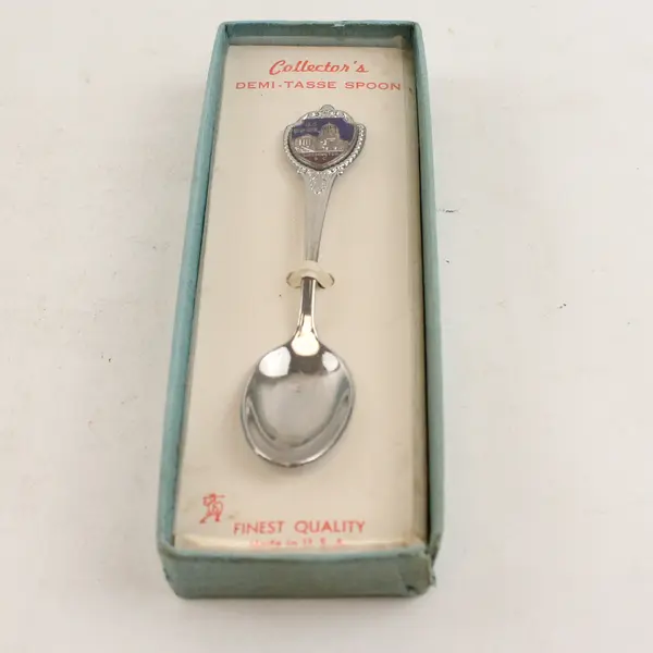 Vintage Demi-Tasse Spoon US Capitol Washington DC Made in USA Silver