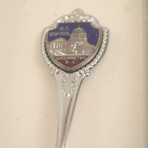 Vintage Demi-Tasse Spoon US Capitol Washington DC Made in USA Silver