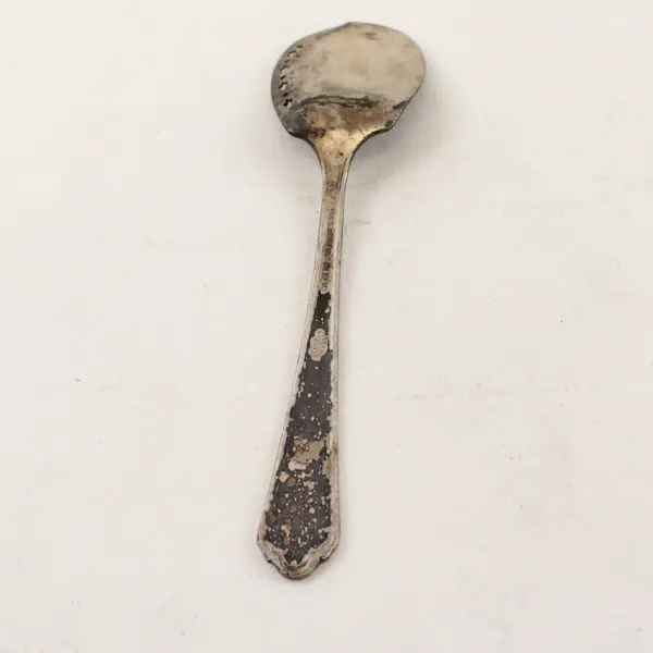 Vintage Wm. Rogers Silver-Plated Pierced Spoon 6.5"