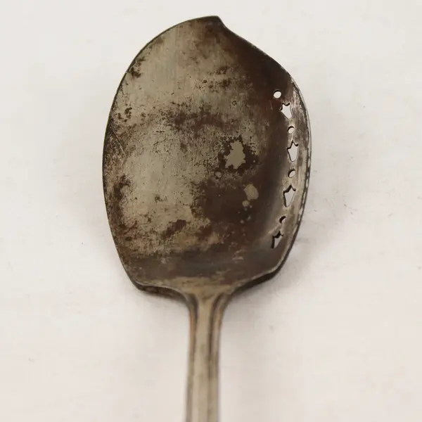 Vintage Wm. Rogers Silver-Plated Pierced Spoon 6.5"