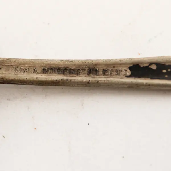 Vintage Wm. Rogers Silver-Plated Pierced Spoon 6.5"