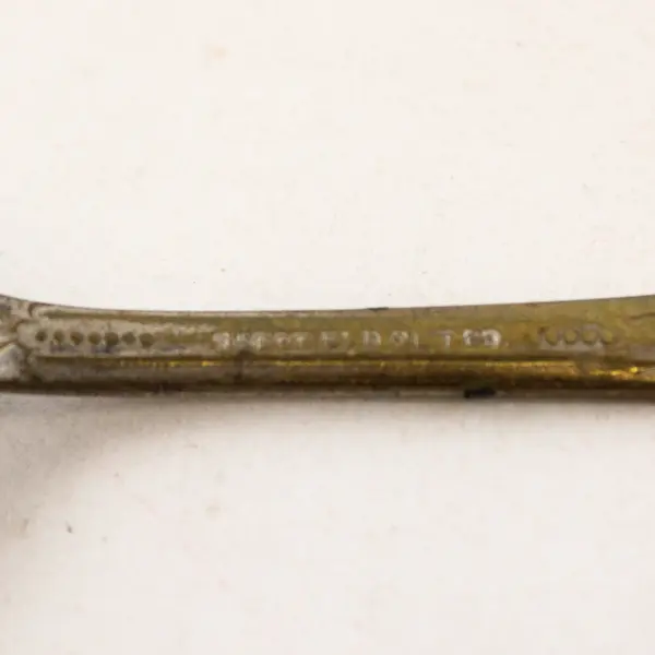 Sheffield Plate Co Scalloped Silverplate Spoon 6 in Vintage Collectible