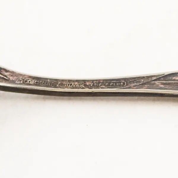 Vintage Community Plate Triple Plus Ornate Silverplate Spoon 6"