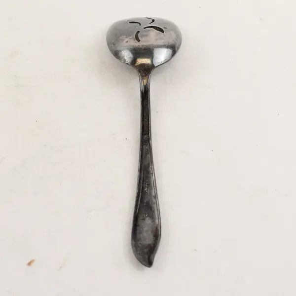 Vintage 1847 International Silver Springtime Pierced Spoon Collectible Flatware