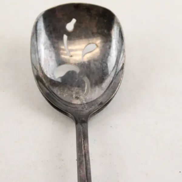 Vintage 1847 International Silver Springtime Pierced Spoon Collectible Flatware